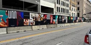 Vinyl banner outdoor advertising signage